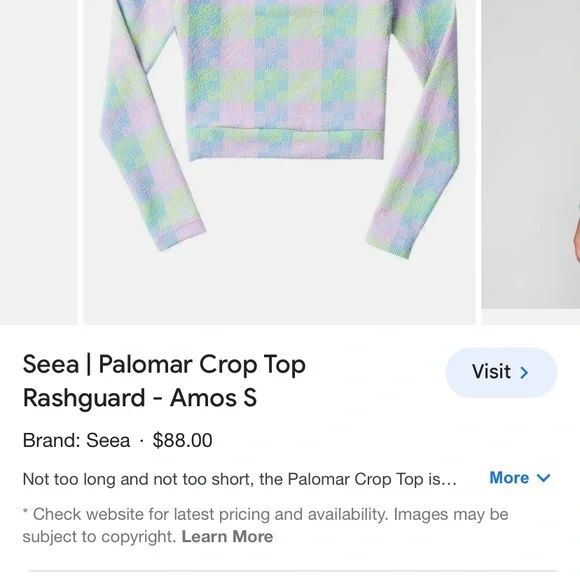 Seea palomar swim rasshguard top and bottom size small - Picture 3 of 9